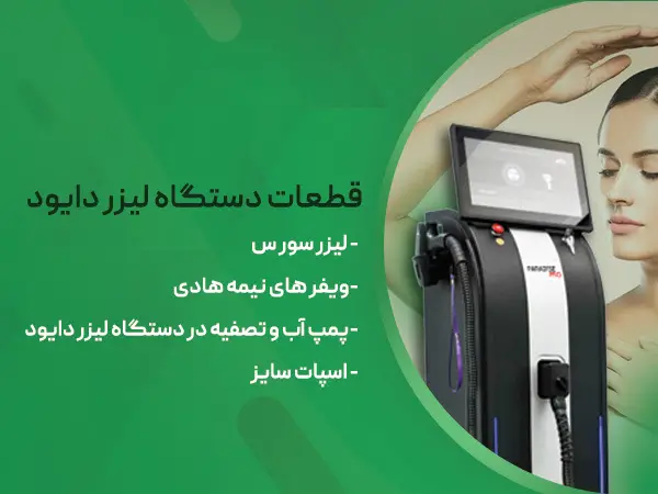 قطعات دستگاه لیزر دایود 