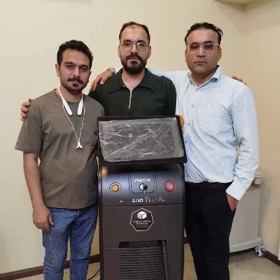 تصویر رضایت دکتر موسوی از خرید دستگاه لیزر